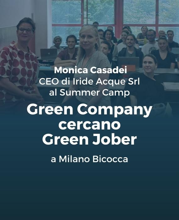 Monica Casadei, CEO di Iride Acque Srl, al Summer Camp “Green Company ...